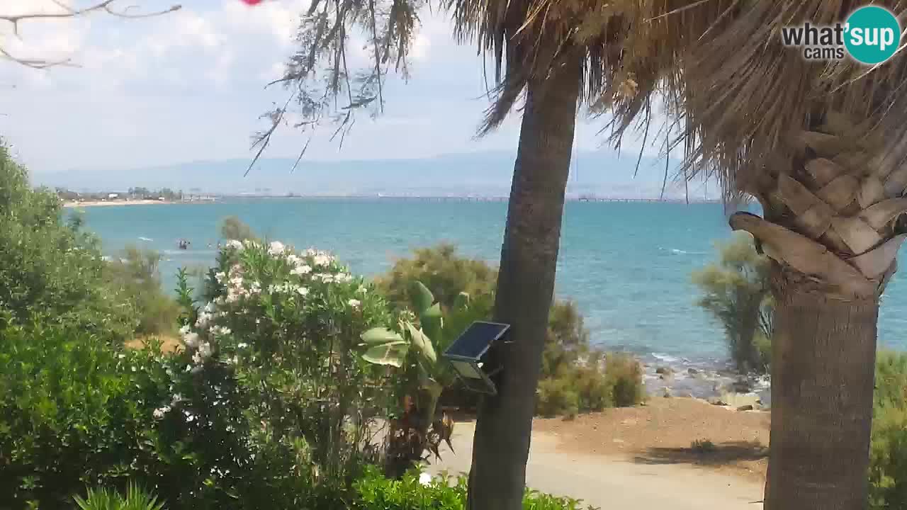 Web kamera uživo Capoterra – plaža La Maddalena – Sardinija – Italija