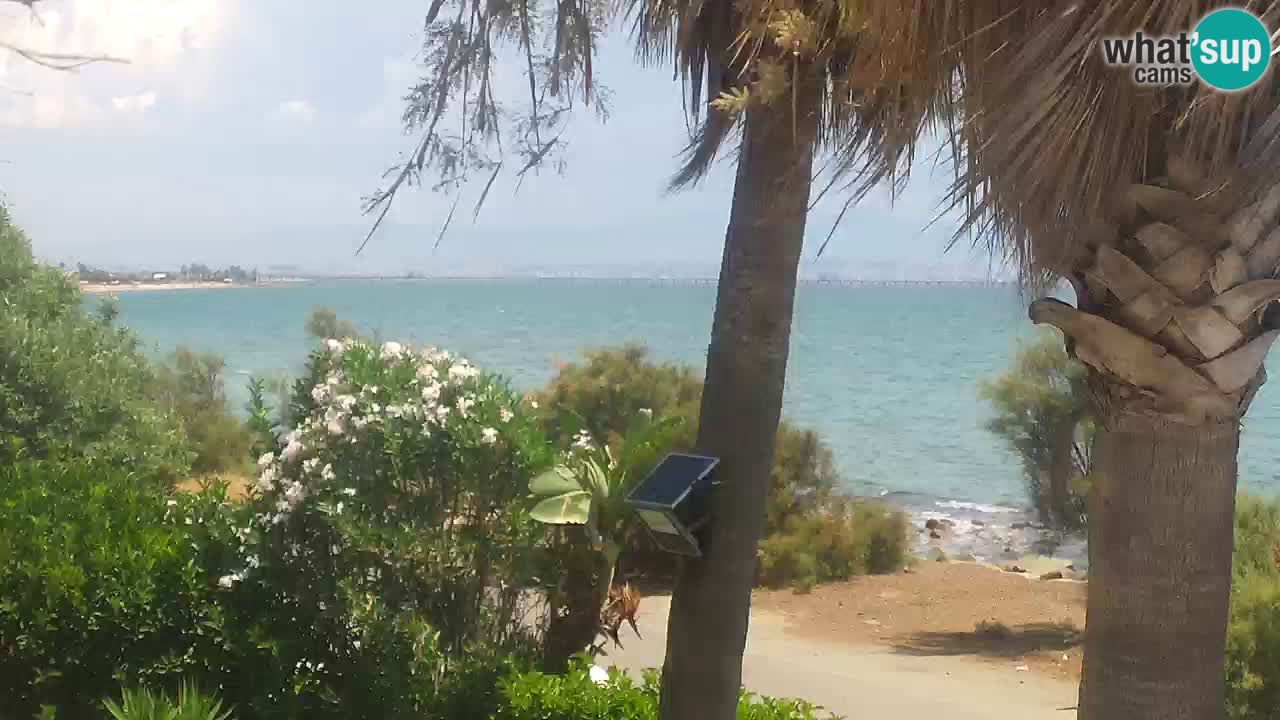 Live webcam Capoterra – La Maddalena beach – Sardinia – Italy