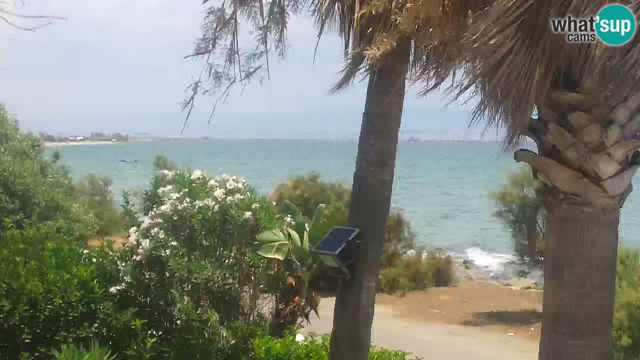 Webcam en vivo Capoterra – Playa La Maddalena – Cerdeña – Italia