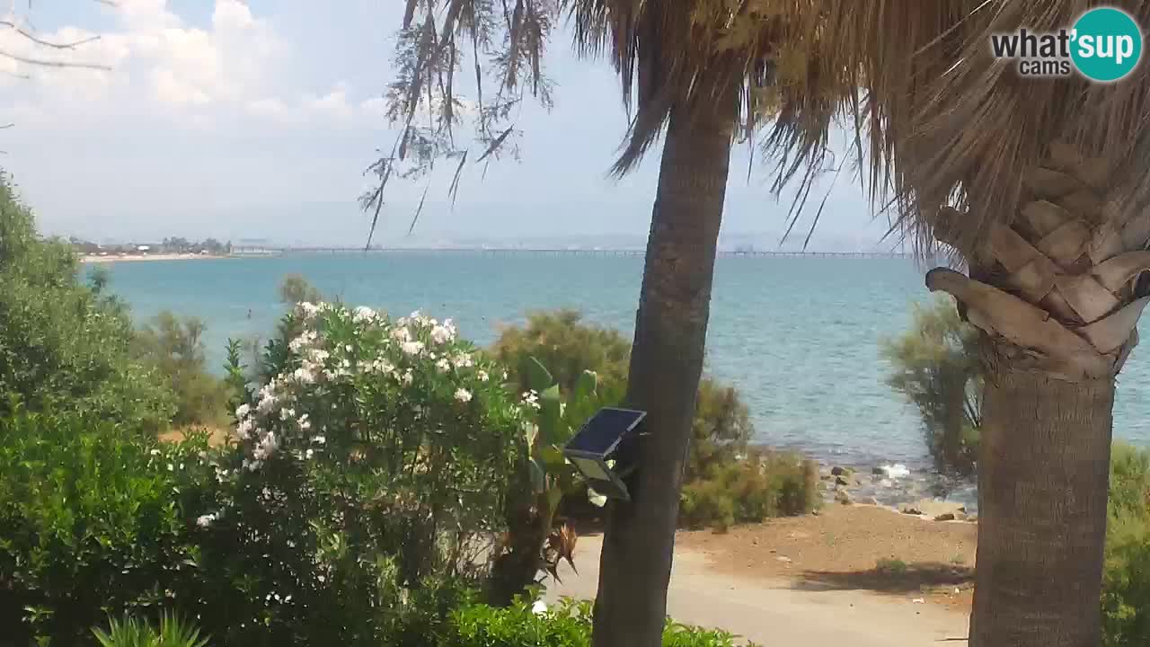 Spletna kamera v živo Capoterra – plaža La Maddalena – Sardinija – Italija