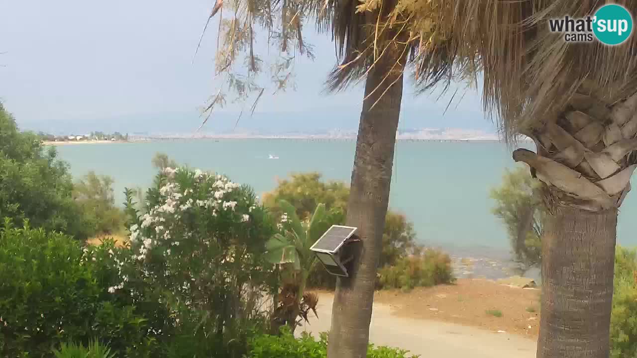 Live webcam Capoterra – Spiaggia della Maddalena – Sardegna – Italia