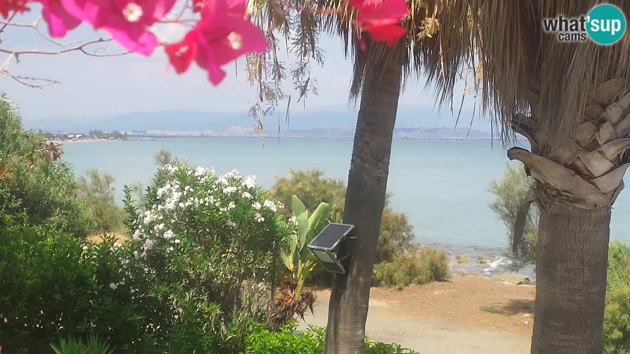 Web kamera uživo Capoterra – plaža La Maddalena – Sardinija – Italija