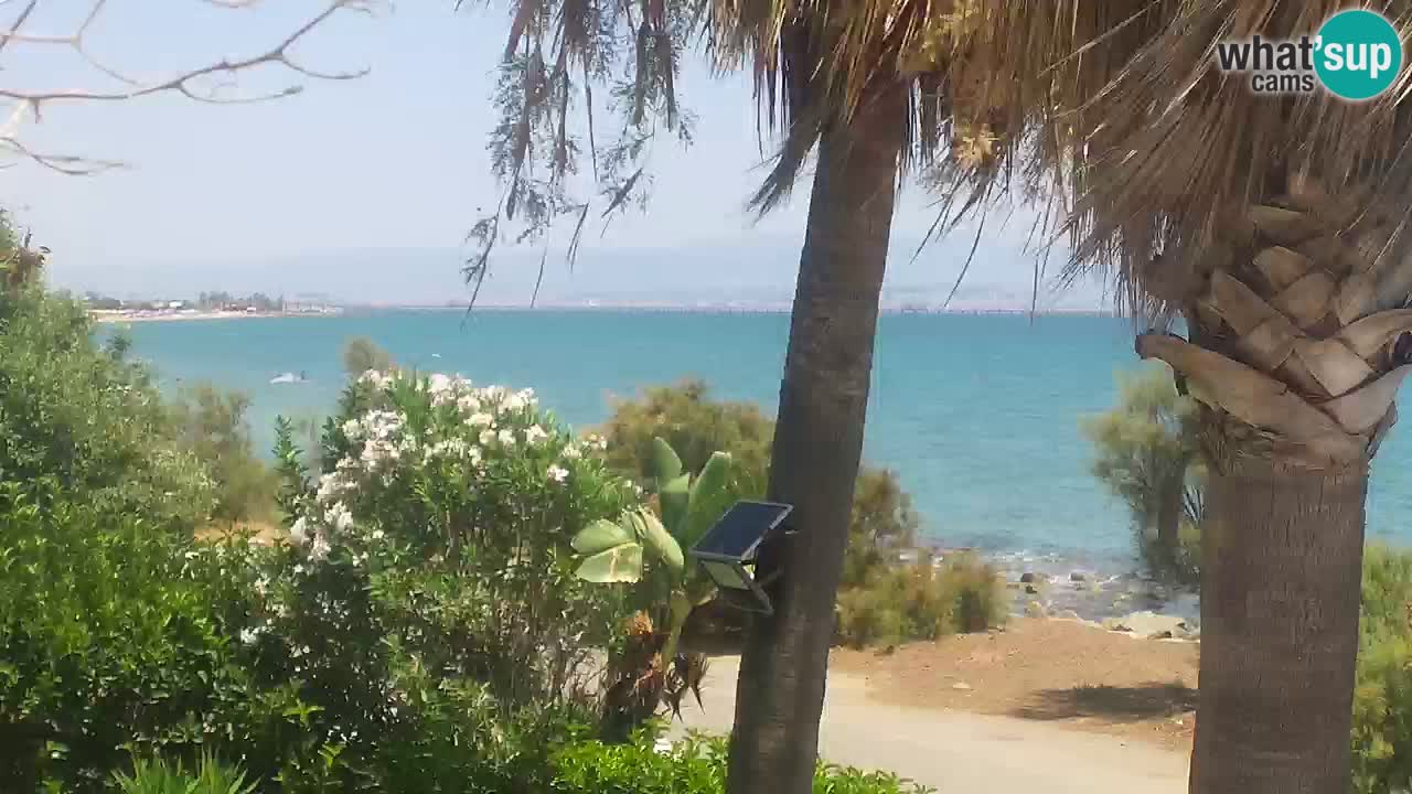 Web kamera uživo Capoterra – plaža La Maddalena – Sardinija – Italija