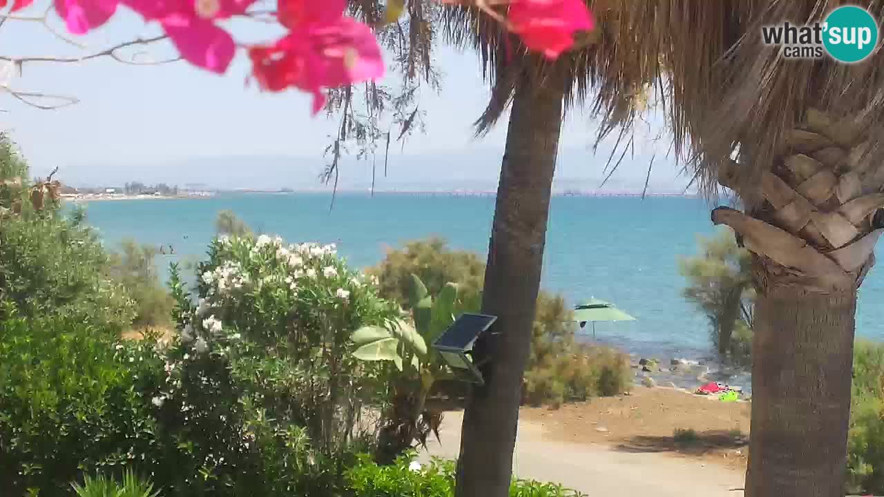 Webcam en direct Capoterra – Plage de La Maddalena – Sardaigne – Italie