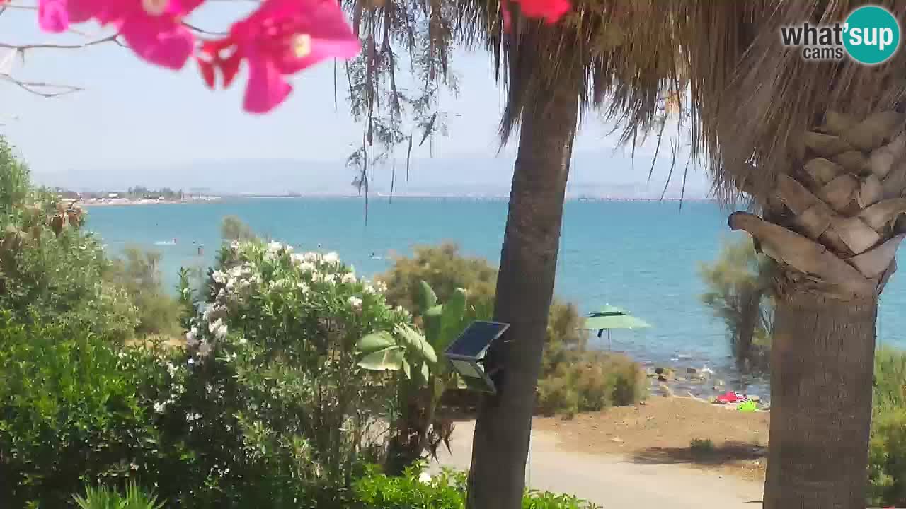 Webcam en vivo Capoterra – Playa La Maddalena – Cerdeña – Italia
