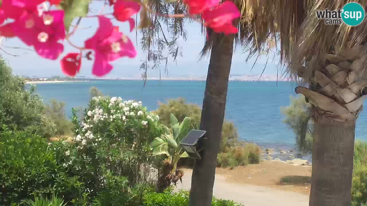 Live webcam Capoterra – La Maddalena beach – Sardinia – Italy