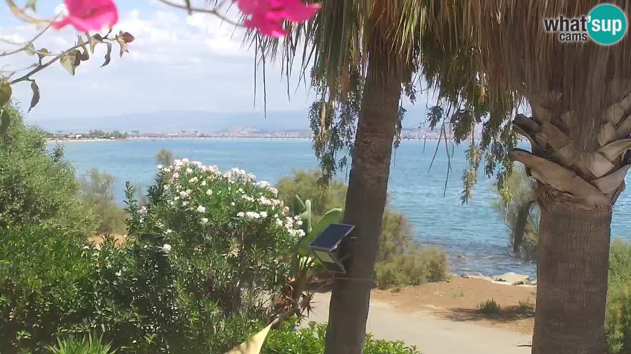 Spletna kamera v živo Capoterra – plaža La Maddalena – Sardinija – Italija