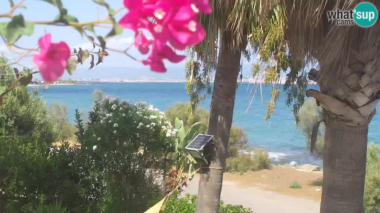 Live webcam Capoterra – Spiaggia della Maddalena – Sardegna – Italia