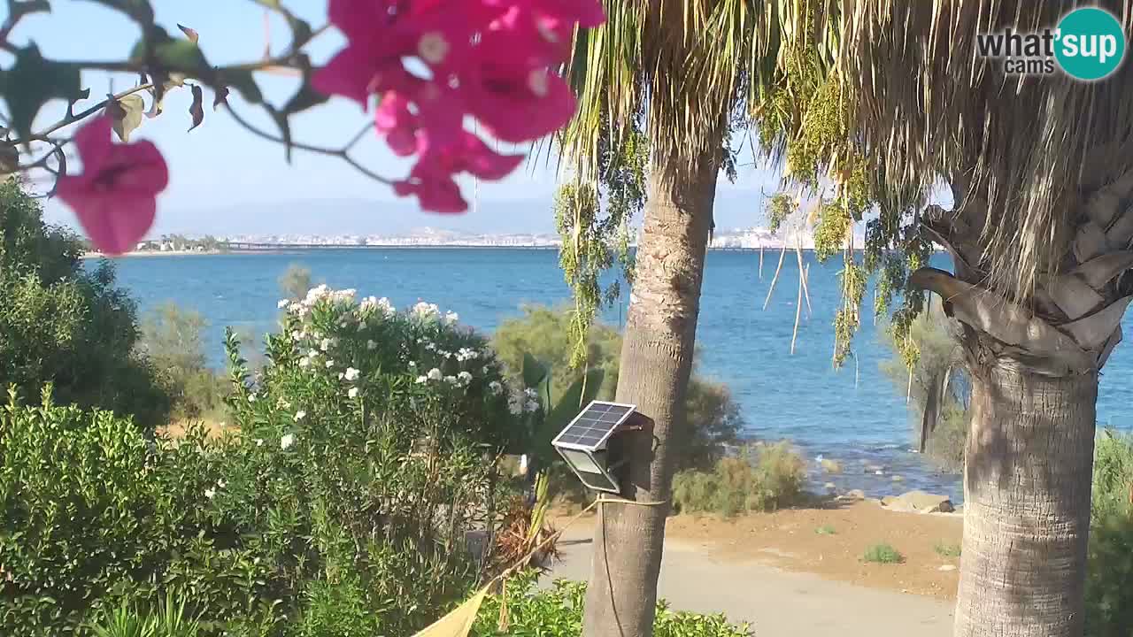 Spletna kamera v živo Capoterra – plaža La Maddalena – Sardinija – Italija