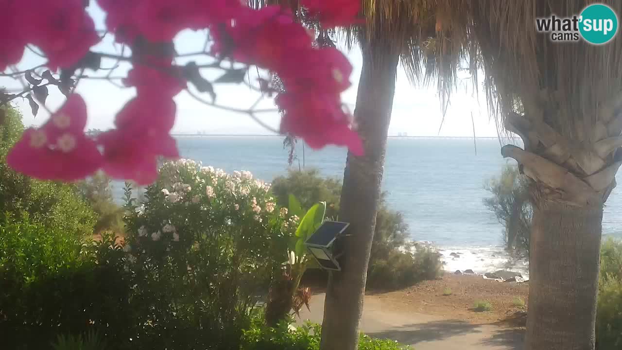 Live webcam Capoterra – Spiaggia della Maddalena – Sardegna – Italia