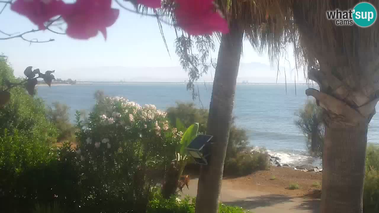 Webcam en direct Capoterra – Plage de La Maddalena – Sardaigne – Italie