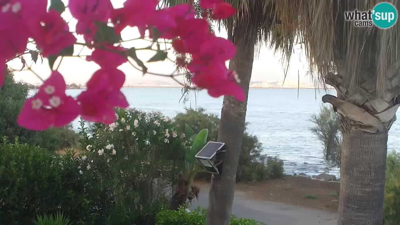 Webcam en direct Capoterra – Plage de La Maddalena – Sardaigne – Italie