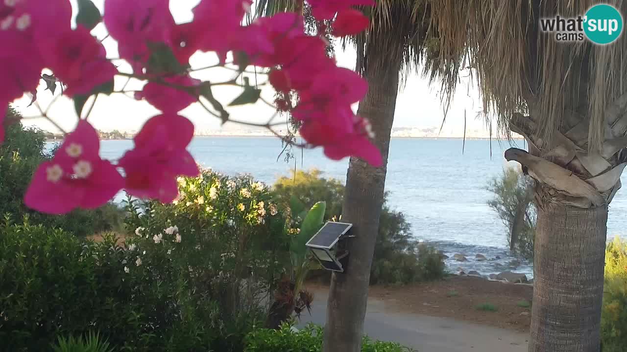 Spletna kamera v živo Capoterra – plaža La Maddalena – Sardinija – Italija