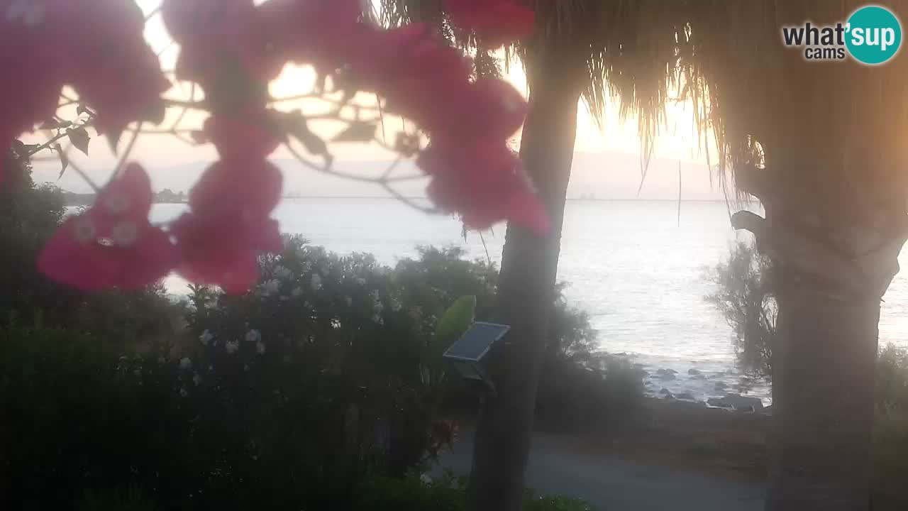 Webcam en direct Capoterra – Plage de La Maddalena – Sardaigne – Italie
