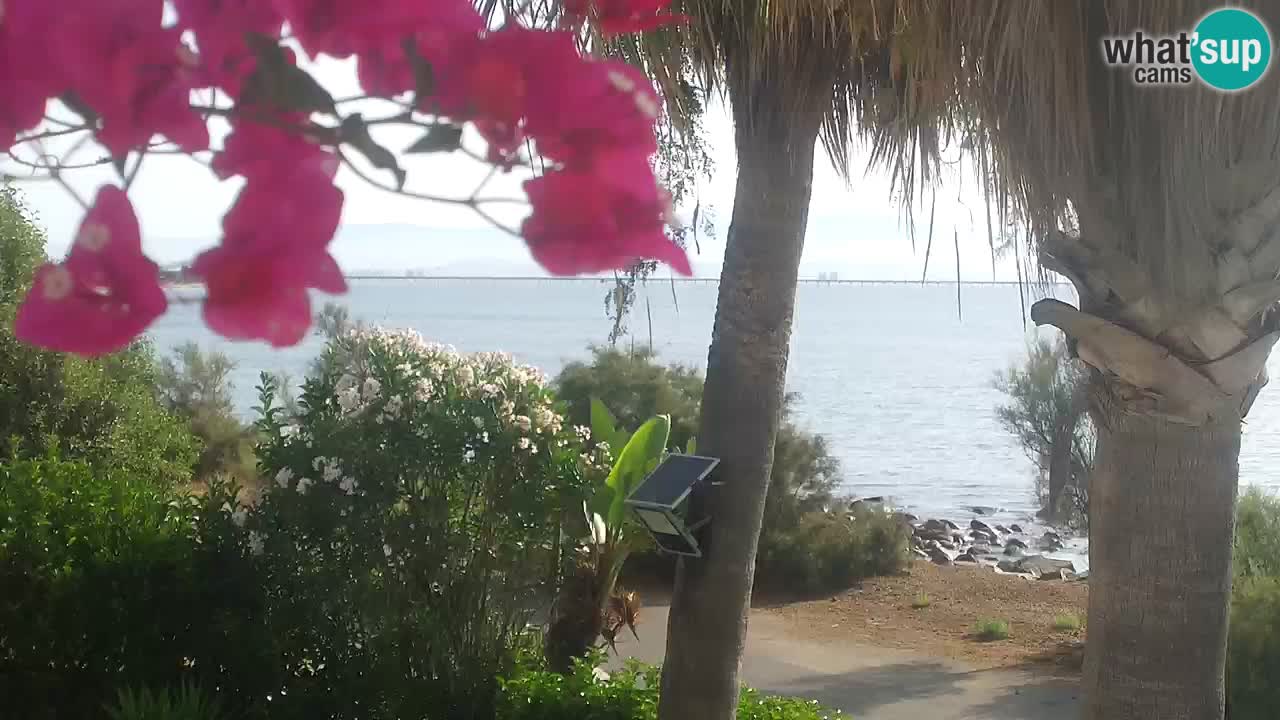Spletna kamera v živo Capoterra – plaža La Maddalena – Sardinija – Italija