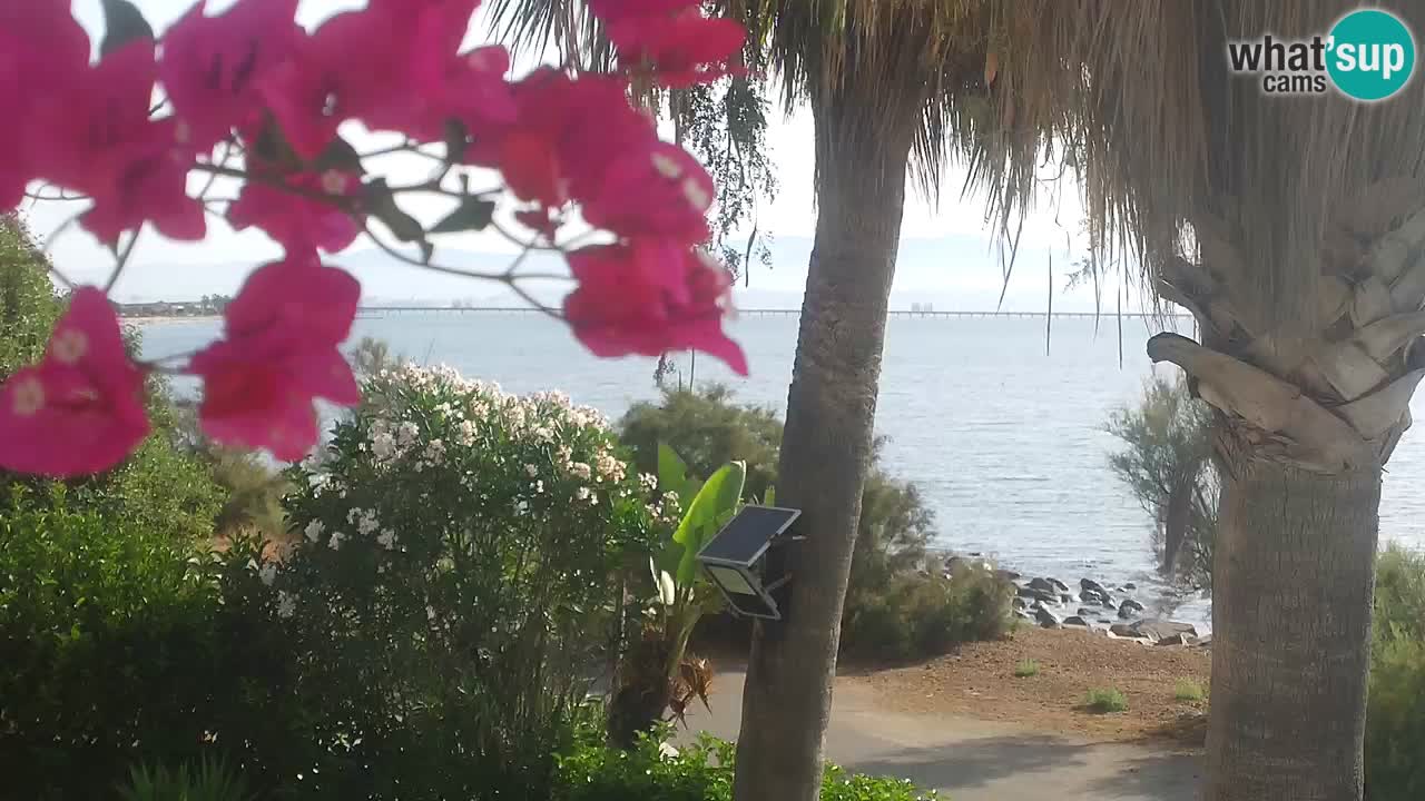 Live webcam Capoterra – Spiaggia della Maddalena – Sardegna – Italia