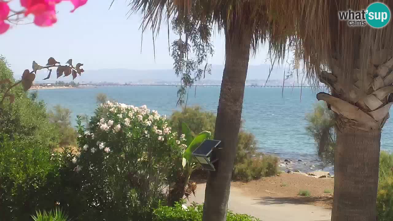 Spletna kamera v živo Capoterra – plaža La Maddalena – Sardinija – Italija