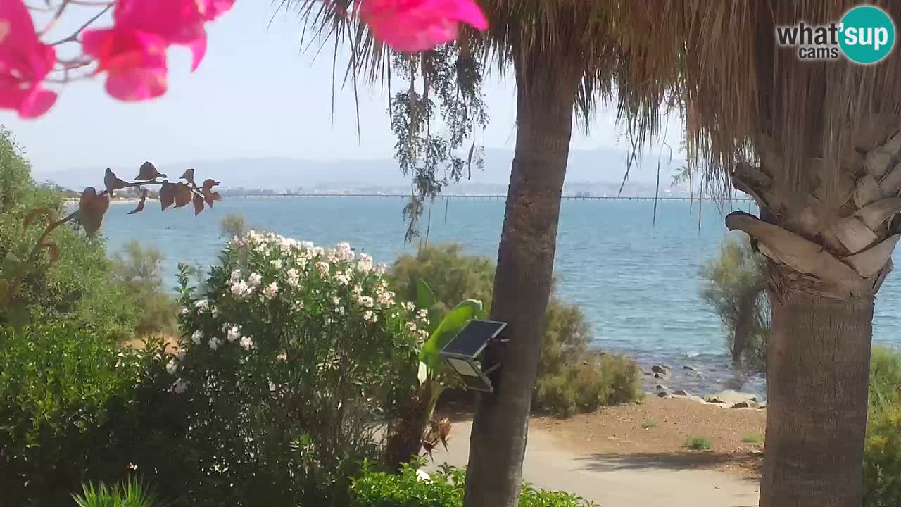 Webcam en direct Capoterra – Plage de La Maddalena – Sardaigne – Italie