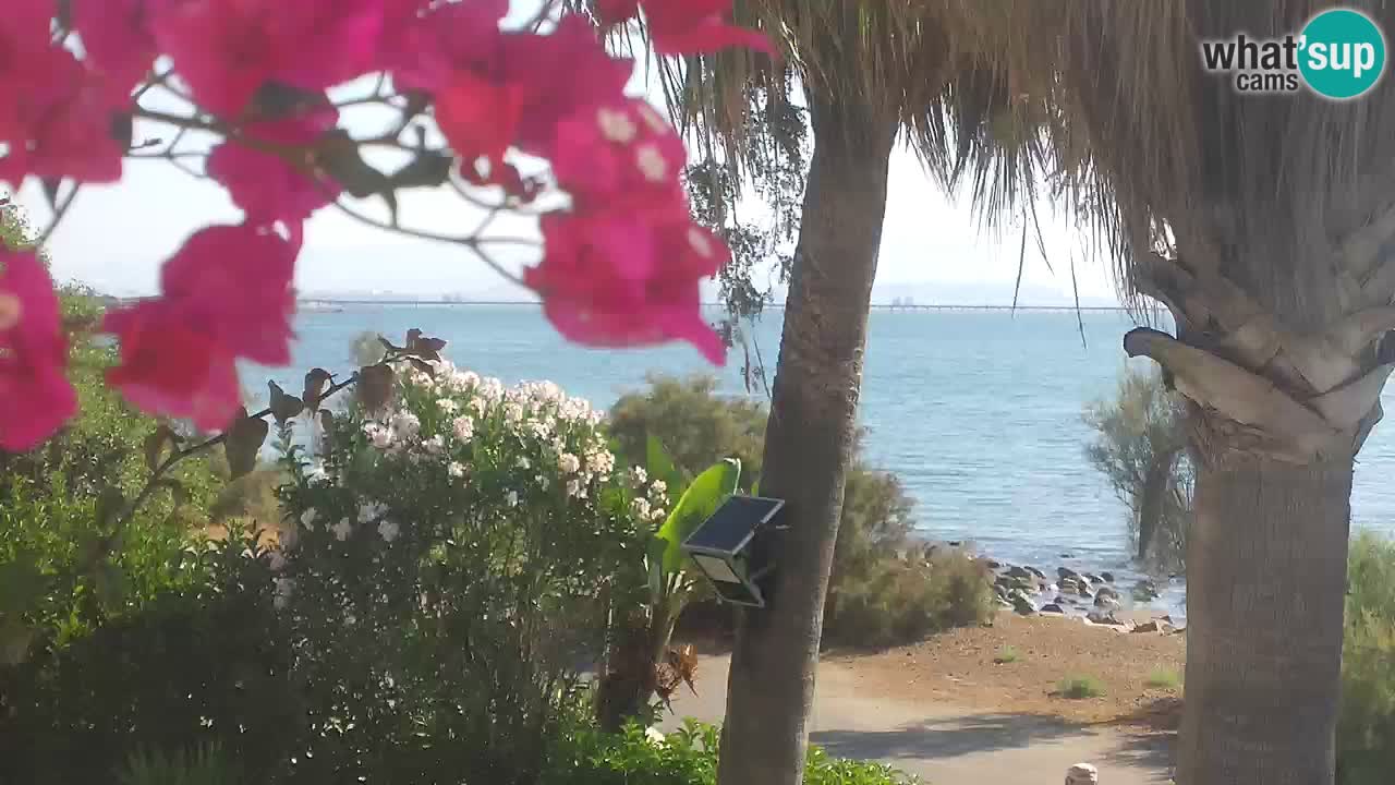Live webcam Capoterra – Spiaggia della Maddalena – Sardegna – Italia