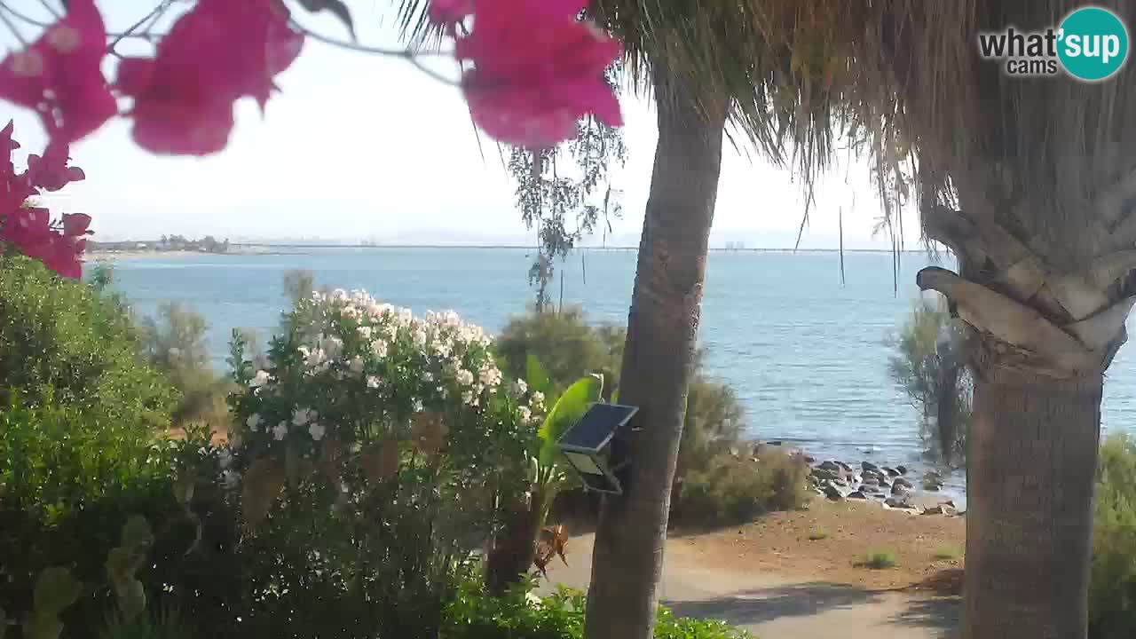 Live webcam Capoterra – Spiaggia della Maddalena – Sardegna – Italia