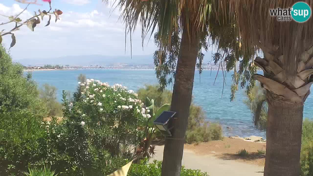 Live webcam Capoterra – Spiaggia della Maddalena – Sardegna – Italia