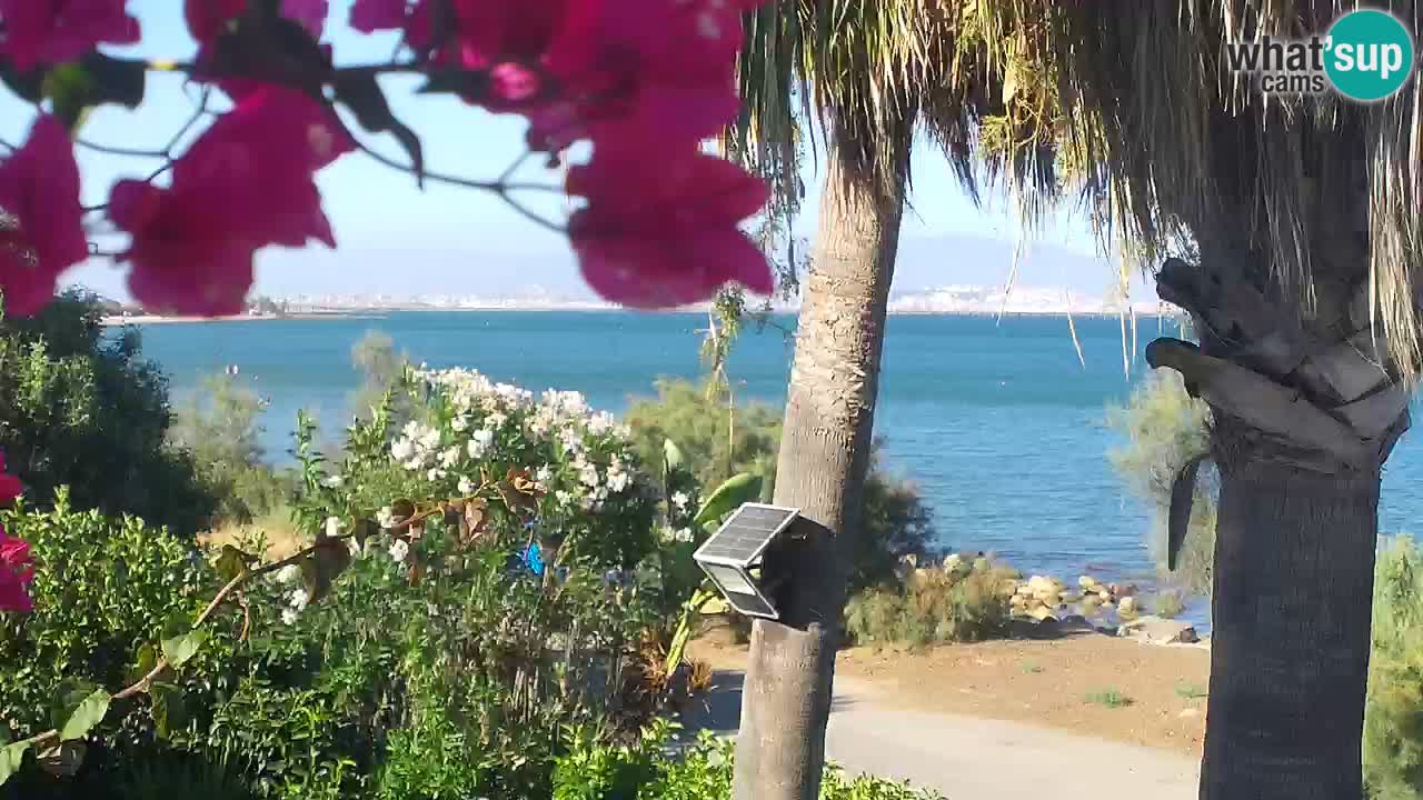 Live webcam Capoterra – Spiaggia della Maddalena – Sardegna – Italia