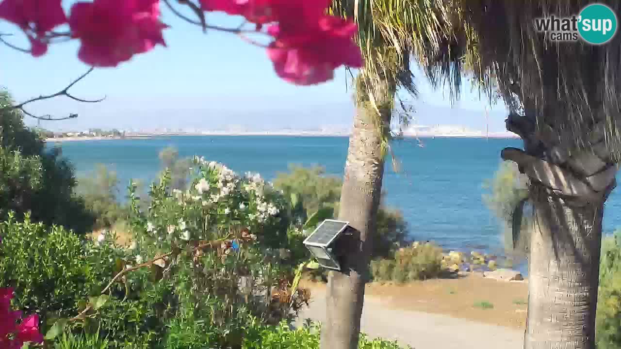 Live webcam Capoterra – Spiaggia della Maddalena – Sardegna – Italia