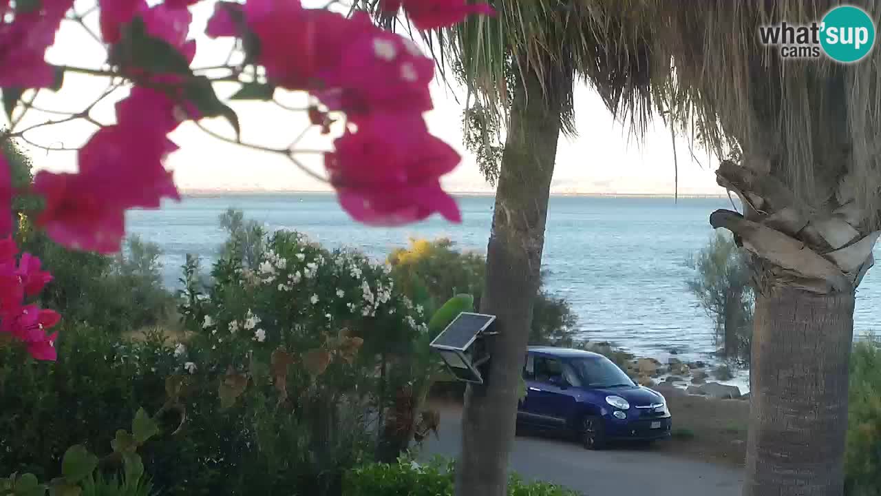 Webcam en vivo Capoterra – Playa La Maddalena – Cerdeña – Italia