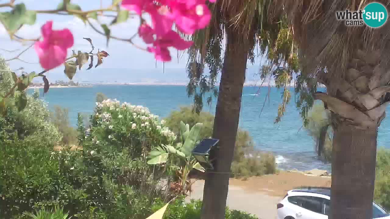 Web kamera uživo Capoterra – plaža La Maddalena – Sardinija – Italija