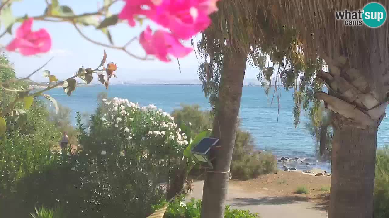 Spletna kamera v živo Capoterra – plaža La Maddalena – Sardinija – Italija