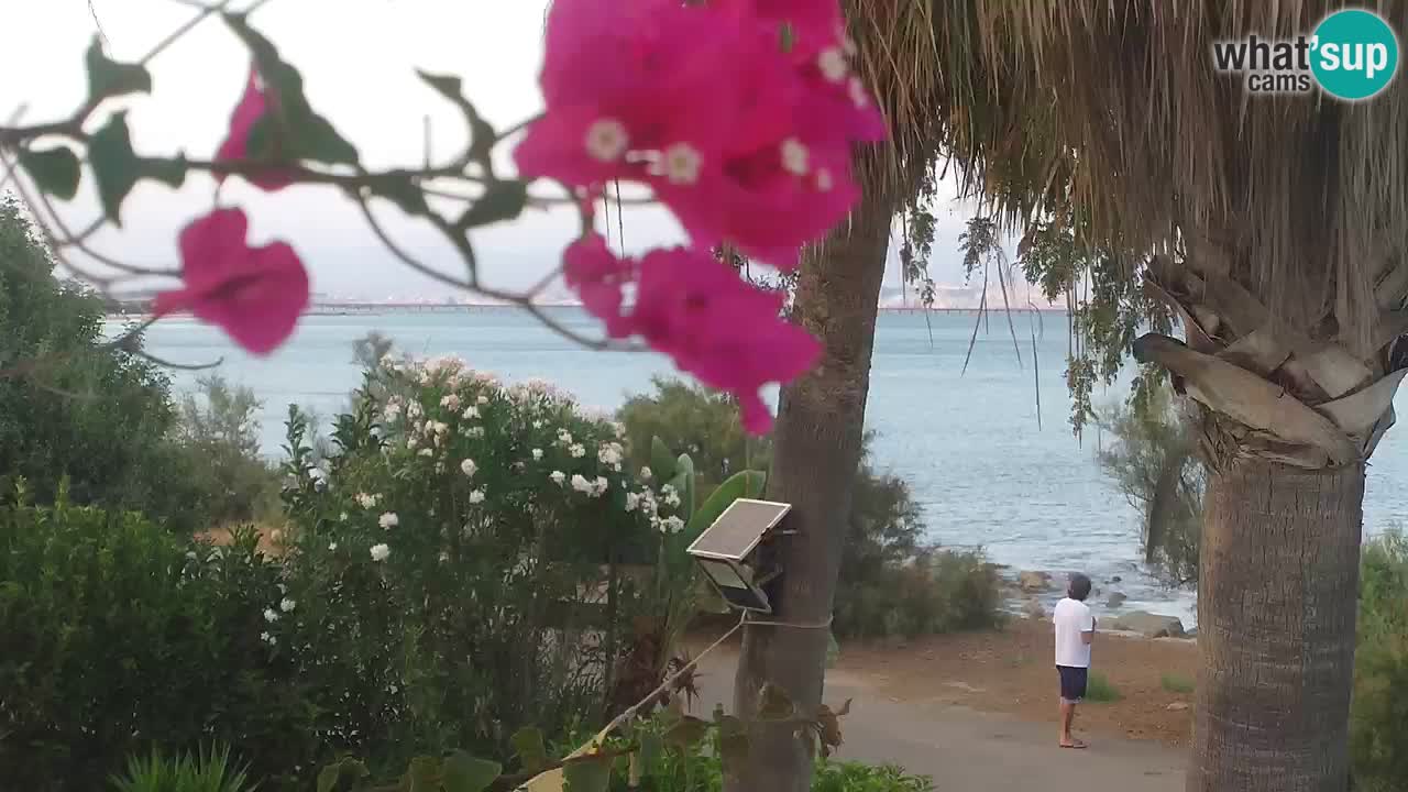 Live webcam Capoterra – La Maddalena beach – Sardinia – Italy