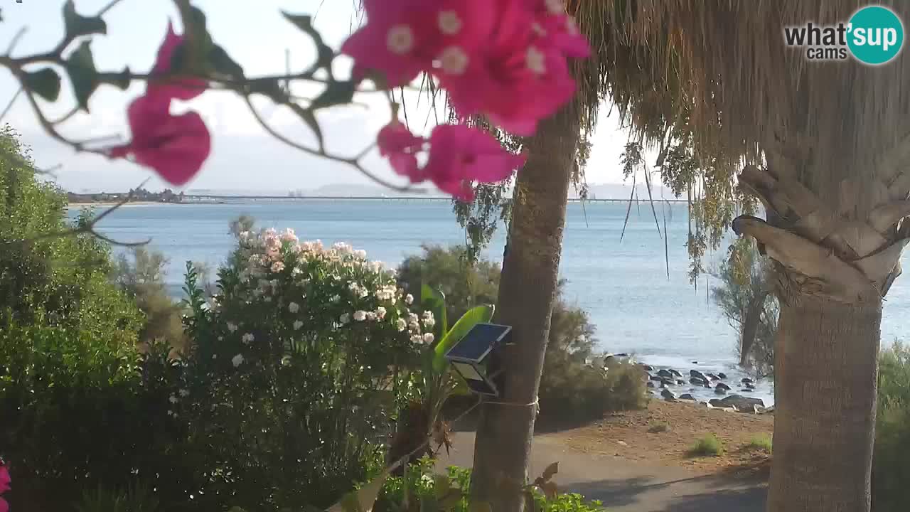 Live webcam Capoterra – La Maddalena beach – Sardinia – Italy