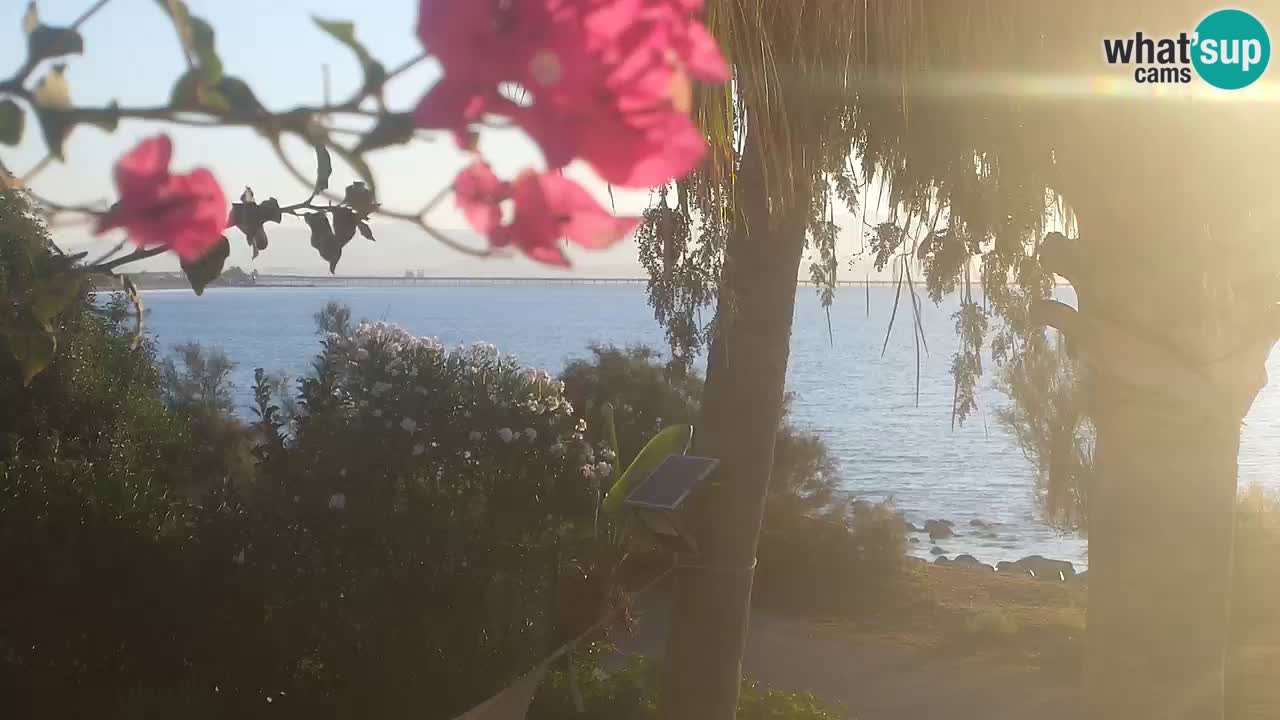 Webcam en direct Capoterra – Plage de La Maddalena – Sardaigne – Italie