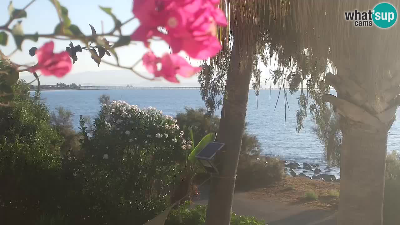 Web kamera uživo Capoterra – plaža La Maddalena – Sardinija – Italija