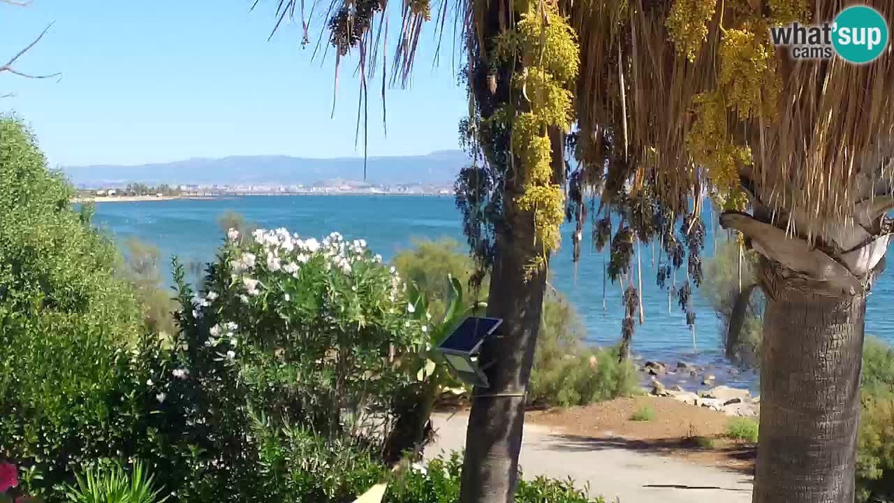 Webcam en direct Capoterra – Plage de La Maddalena – Sardaigne – Italie