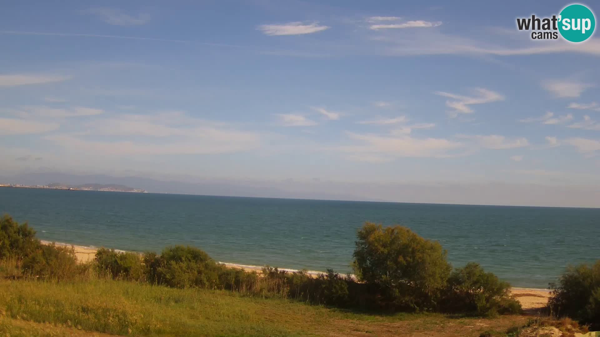 Webcam en direct Capoterra – Plage de La Maddalena – Sardaigne – Italie