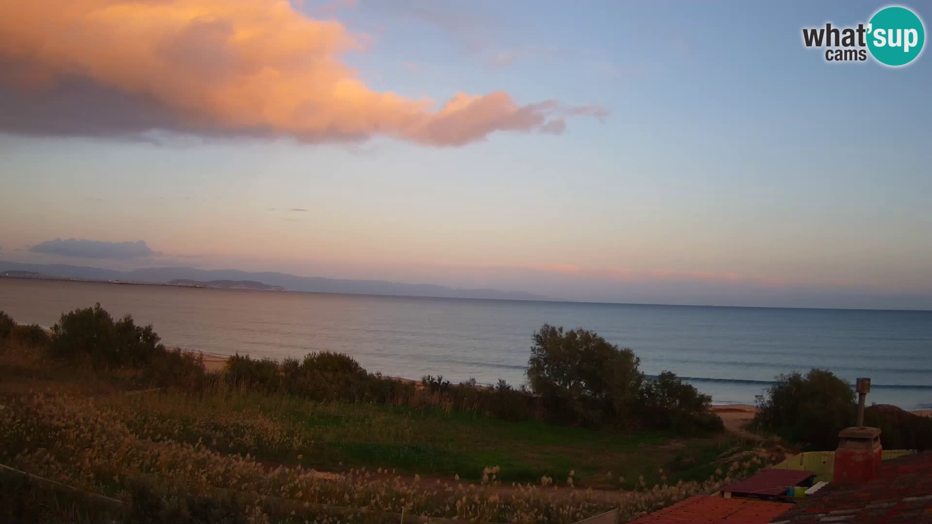 Webcam en direct Capoterra – Plage de La Maddalena – Sardaigne – Italie