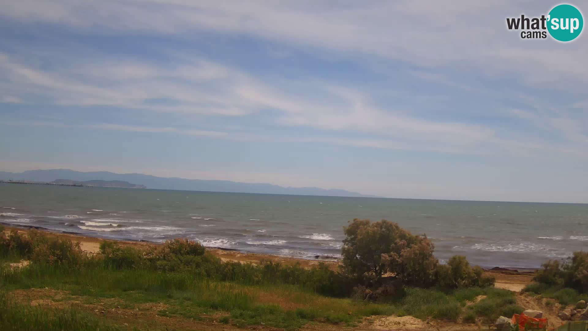 Live webcam Capoterra – Spiaggia della Maddalena – Sardegna – Italia