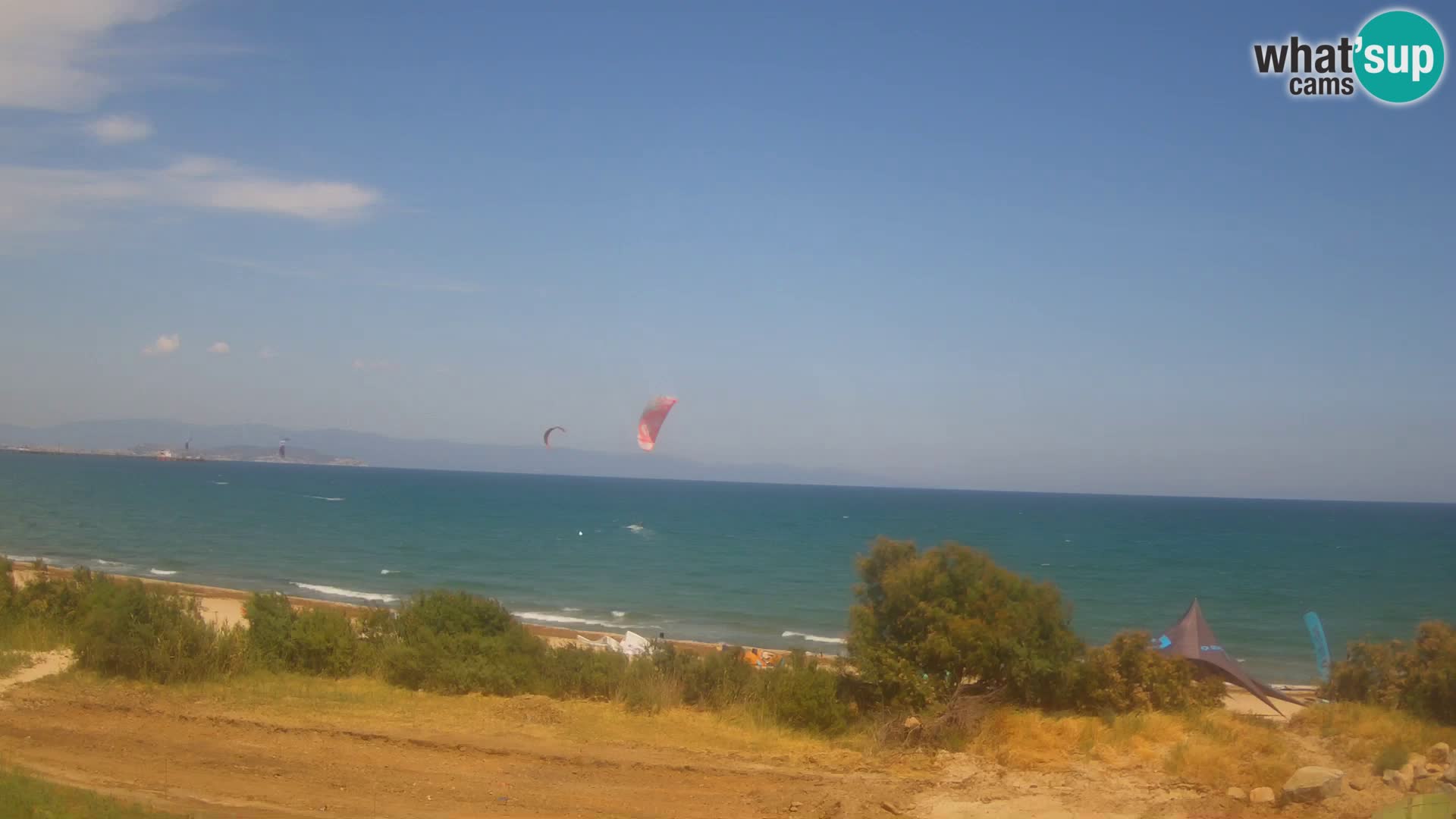 Live webcam Capoterra – Spiaggia della Maddalena – Sardegna – Italia