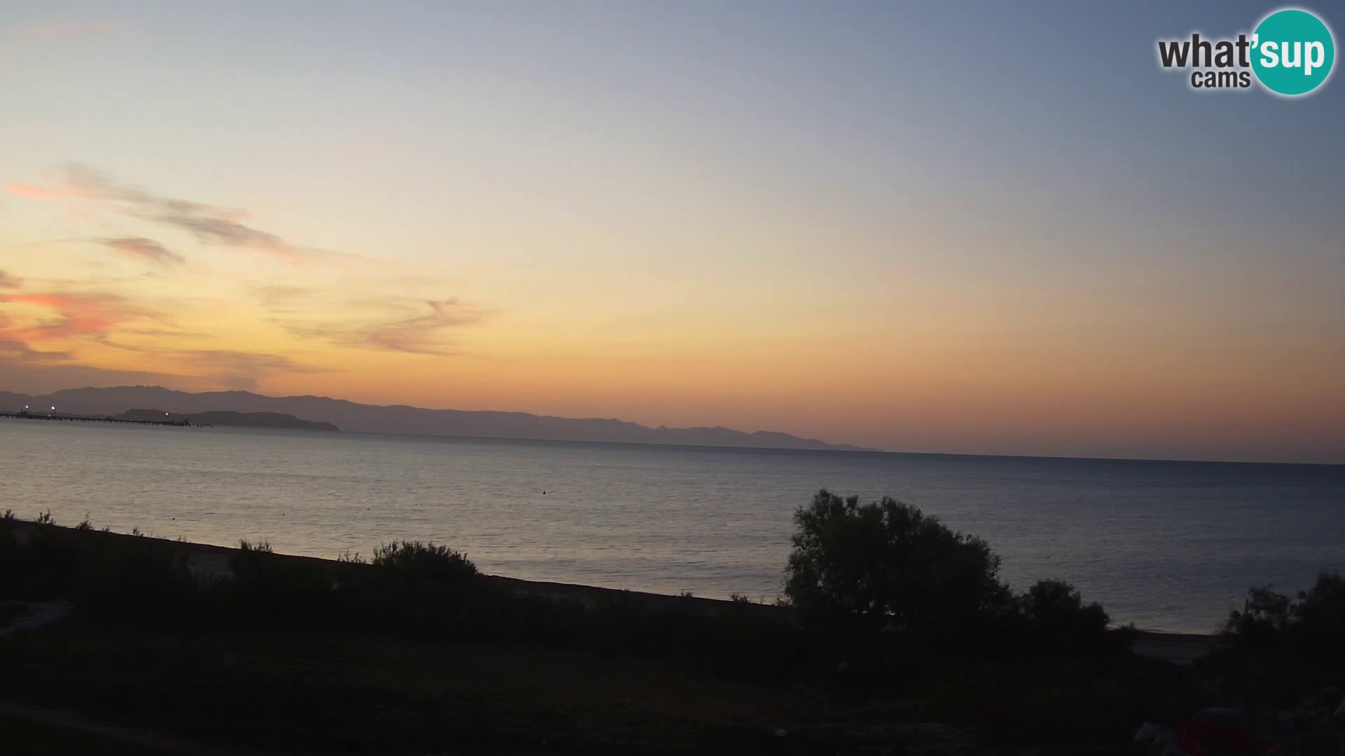 Webcam en direct Capoterra – Plage de La Maddalena – Sardaigne – Italie