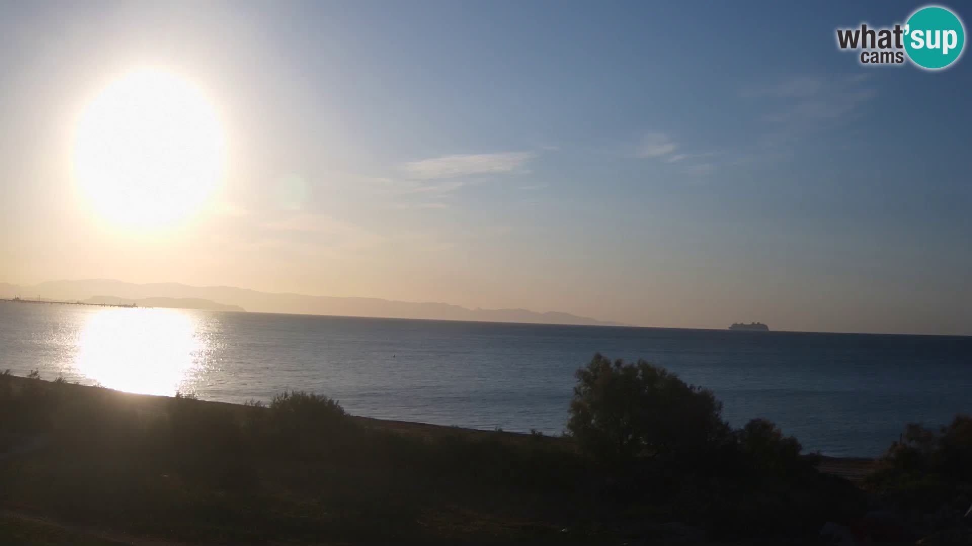 Live webcam Capoterra – Spiaggia della Maddalena – Sardegna – Italia