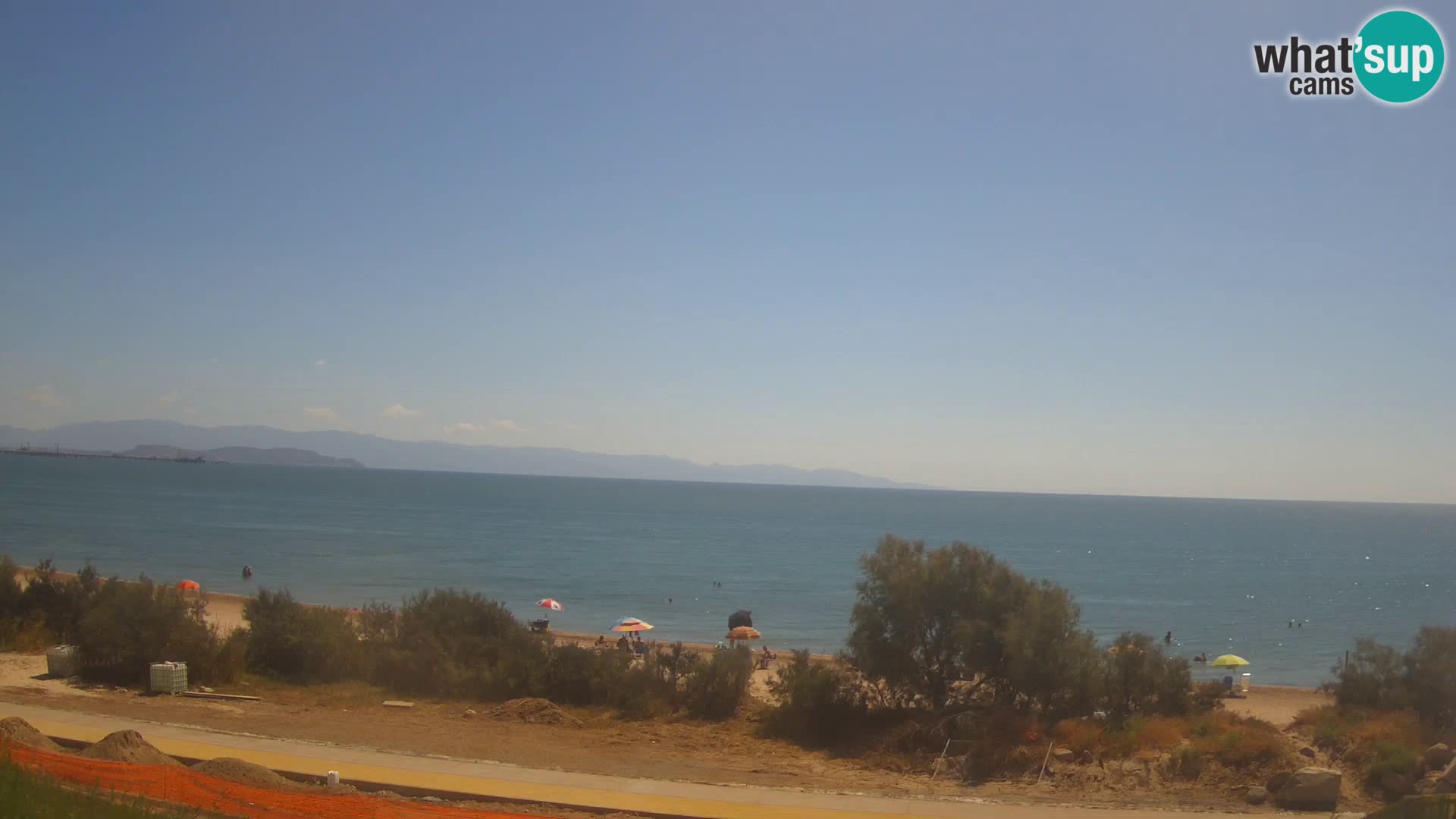 Live webcam Capoterra – Spiaggia della Maddalena – Sardegna – Italia