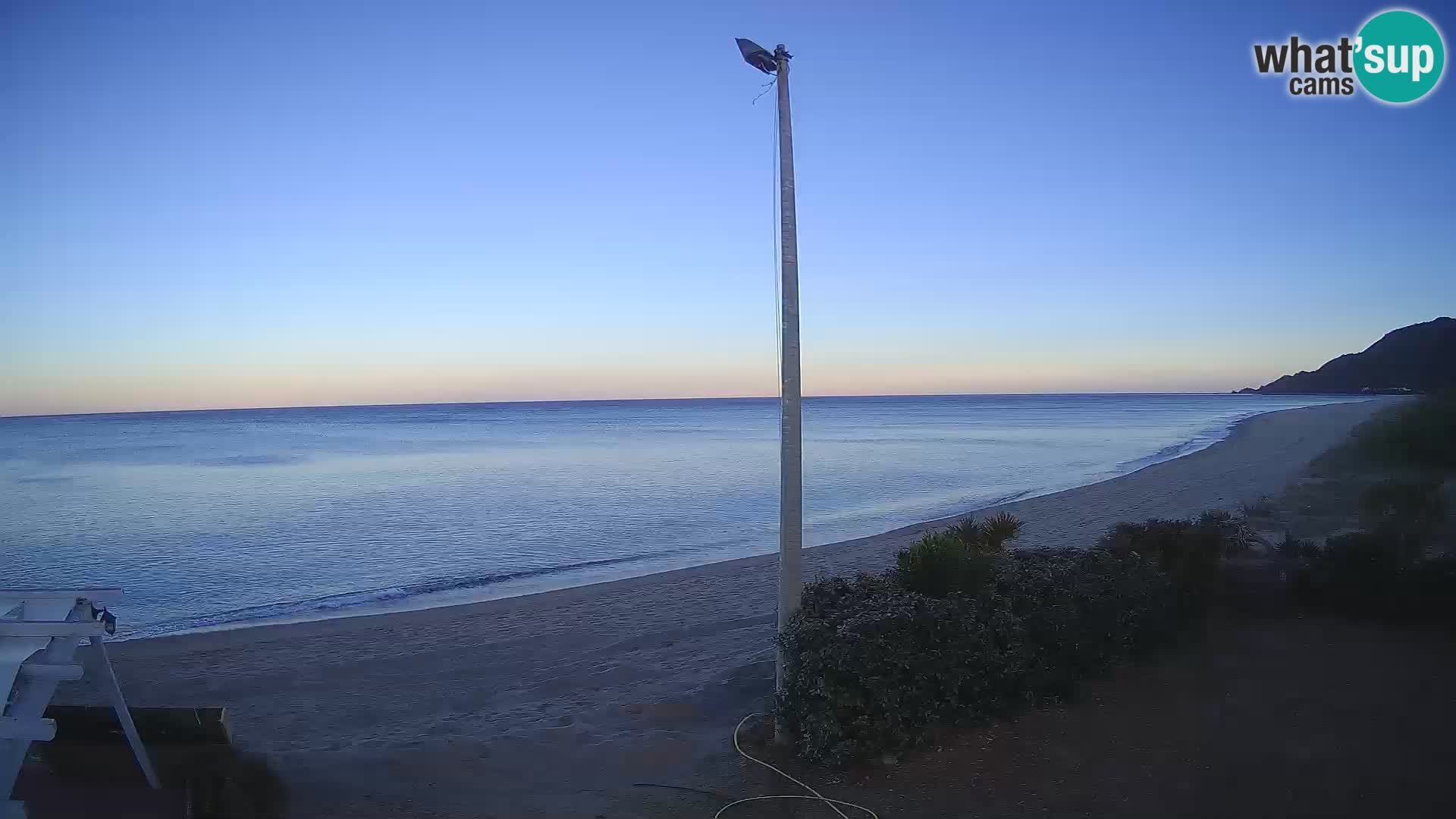 Spletna kamera plaža Museddu – Ogliastra – Sardinija – Italija