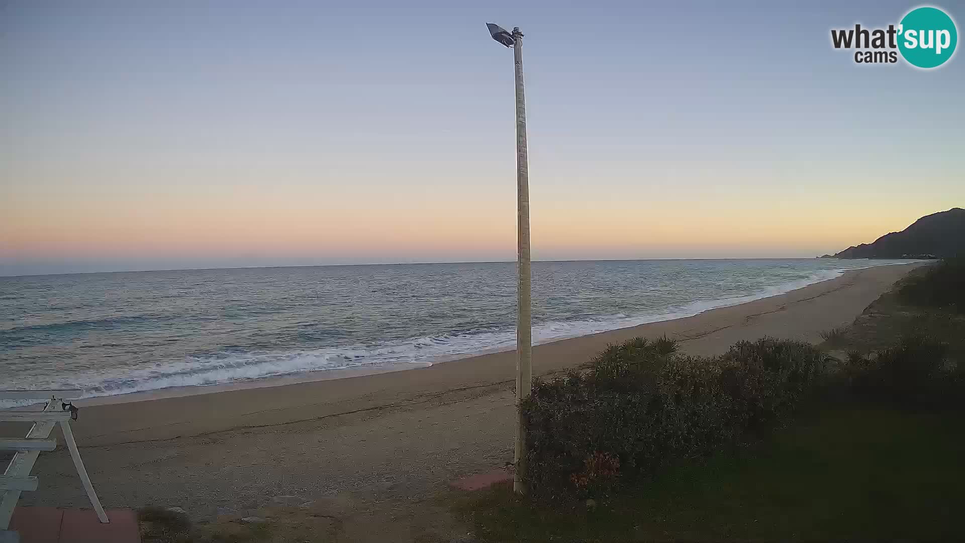 Spletna kamera plaža Museddu – Ogliastra – Sardinija – Italija