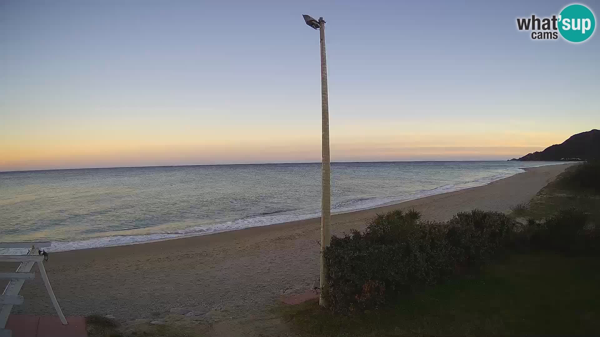 Camera en vivo playa Museddu – Ogliastra – Cerdeña – Italia