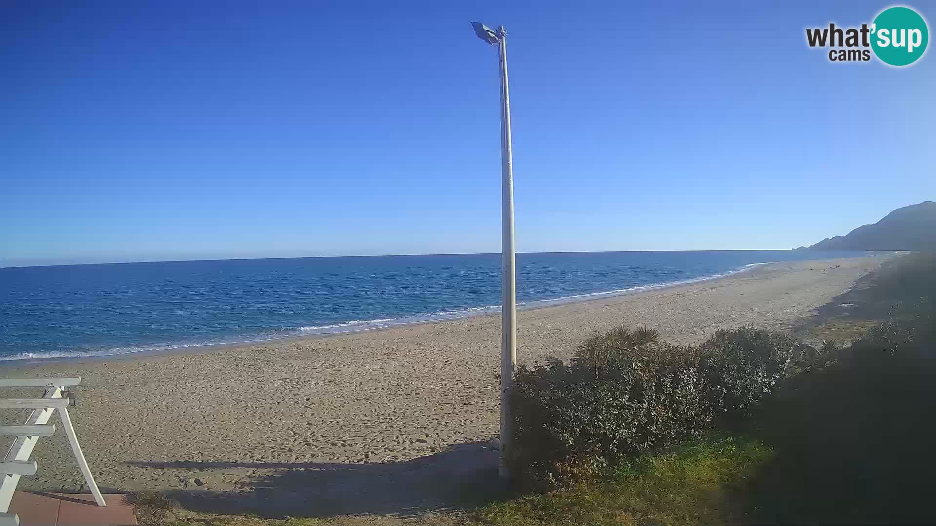 Webcam plage Museddu – Ogliastra livecam Sardaigne – Italie