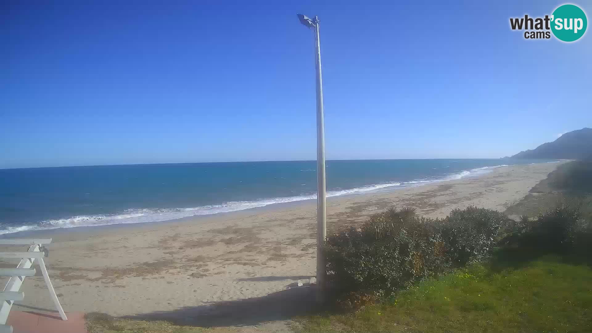 Webcam plage Museddu – Ogliastra livecam Sardaigne – Italie