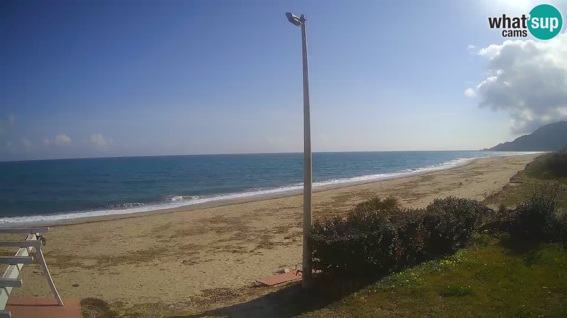 Webcam plage Museddu – Ogliastra livecam Sardaigne – Italie