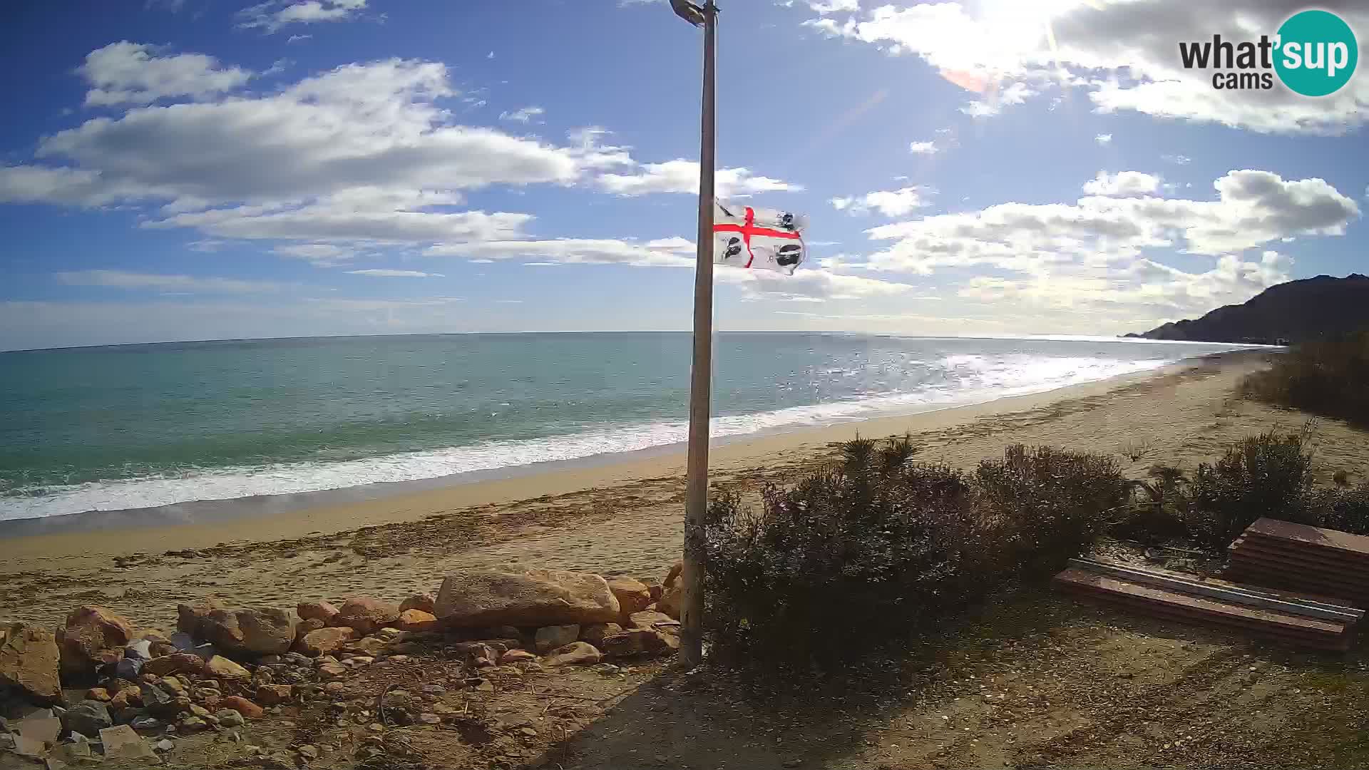 Camera en vivo playa Museddu – Ogliastra – Cerdeña – Italia