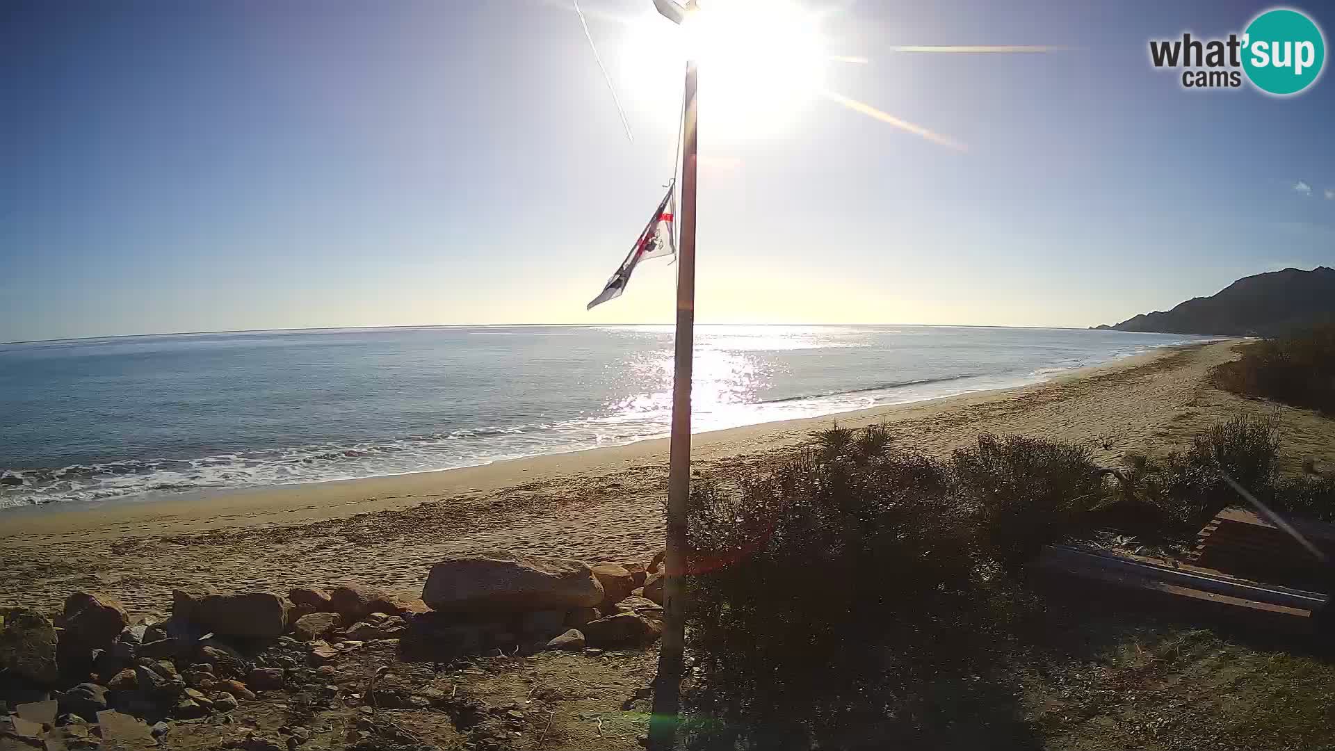 Spletna kamera plaža Museddu – Ogliastra – Sardinija – Italija